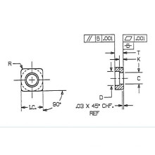 Hartmetall-Unterlegscheiben mit Wendeplatten (ISO)